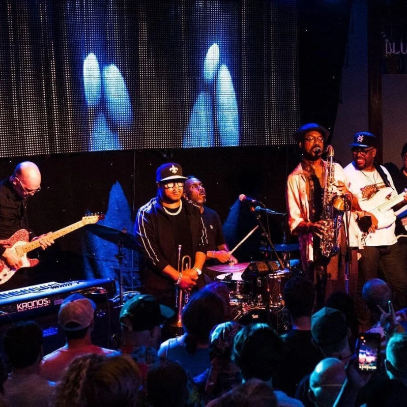 Lawrence Fields on keyboard at the Newport Jazz Festival
